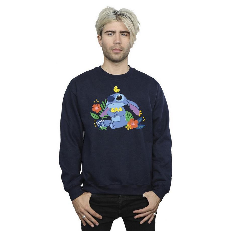 Disney Stitch Sweatshirt Imprimé Floral  