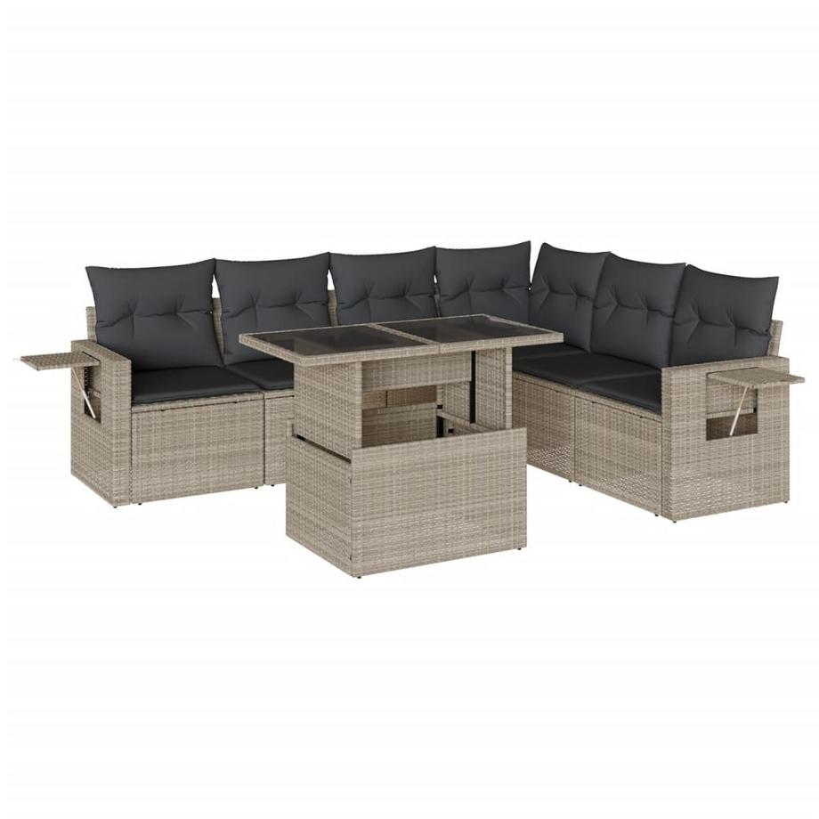 set divano da giardino Polirattan