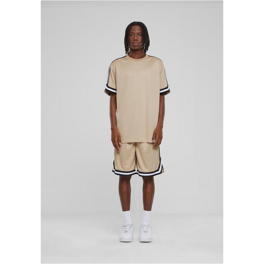 URBAN CLASSICS T-Shirt Oversized Stripes Mesh  