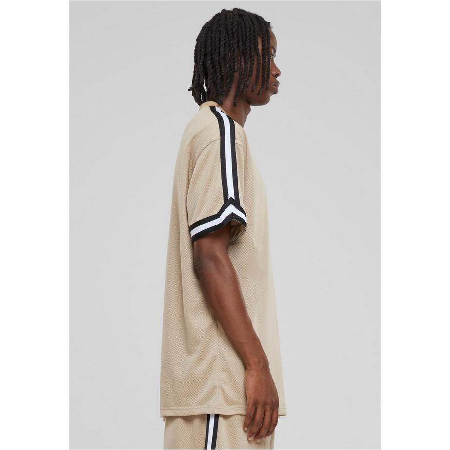 URBAN CLASSICS T-Shirt Oversized Stripes Mesh  