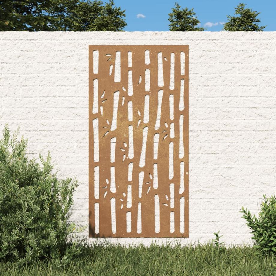 VidaXL Décoration murale de jardin acier  