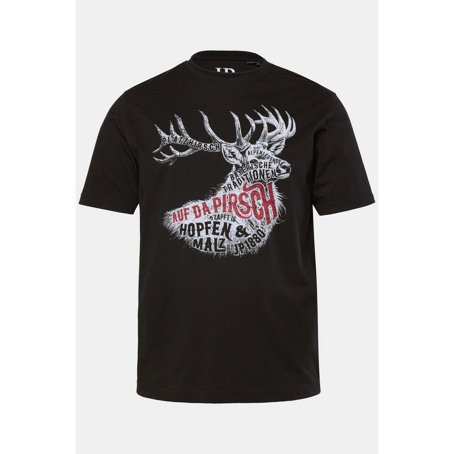 JP1880 Trachten Halbarm T-Shirt mit Brustprint  