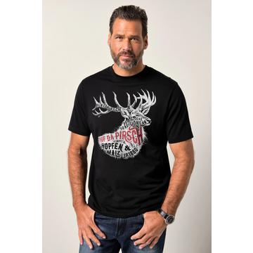 T-Shirt, Trachten, Halbarm, Brustprint