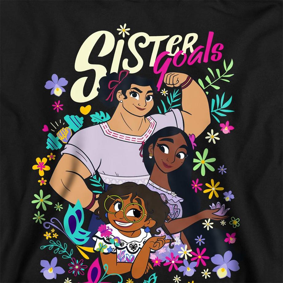 Encanto  Sweat À Capuche Motif Mirabel, Isabela Et Luisa Sister Goals 