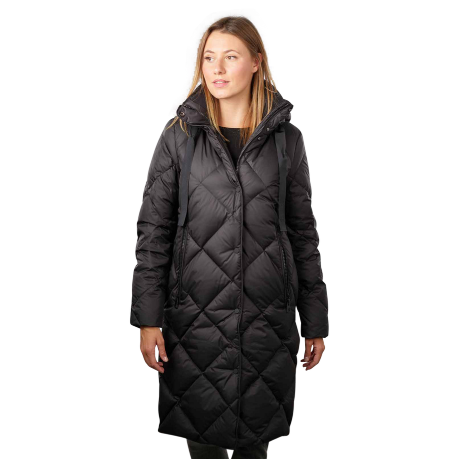 Down Filled Coat Side Slits