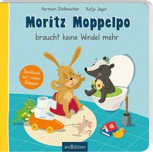 Moritz Moppelpo braucht keine Windel mehr Stellmacher, Hermien; Jäger, Katja (Illustrationen) Copertina rigida 