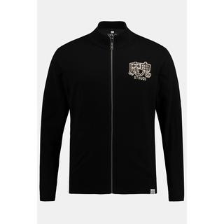 Sthuge FLEXLASTIC Cardigan Collo Alto Motivo sul Retro  