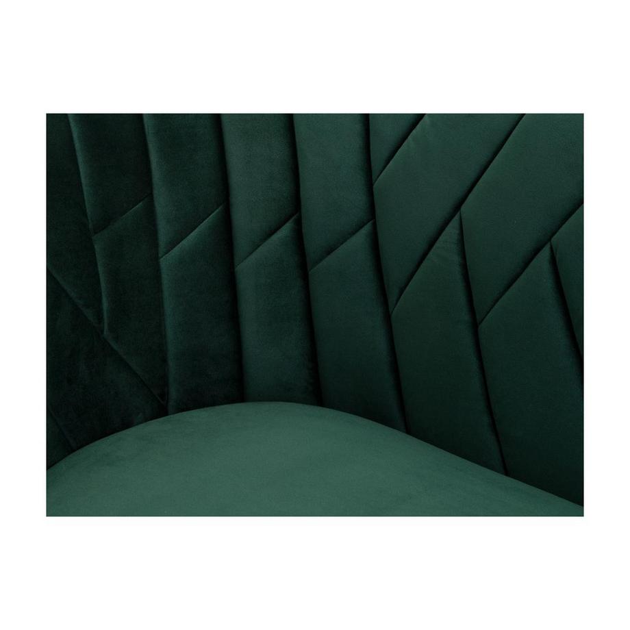 Vente-unique Divano 3 posti in velluto Verde scuro ADELE  