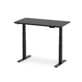 Oakywood Standing Desk Table en bois avec réglage de la hauteur - en bois massif - Noir / 140x70 / Noir  