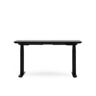 Oakywood Standing Desk Table en bois avec réglage de la hauteur - en bois massif - Noir / 140x70 / Noir  