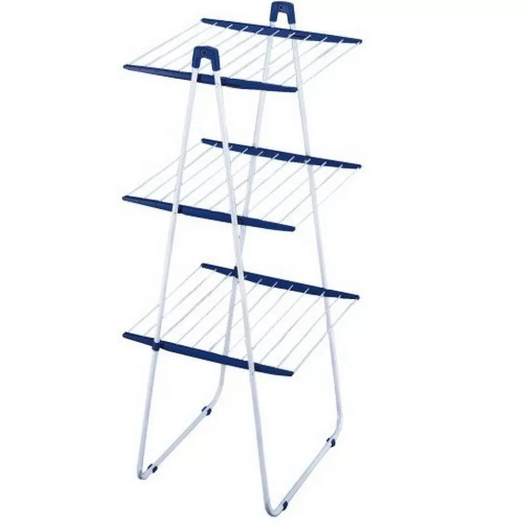 Leifheit -  TOWER 190 Wäscheständer Blau, Weiß