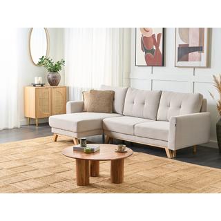 Beliani Ecksofa aus Polyester Skandinavisch SIRO  