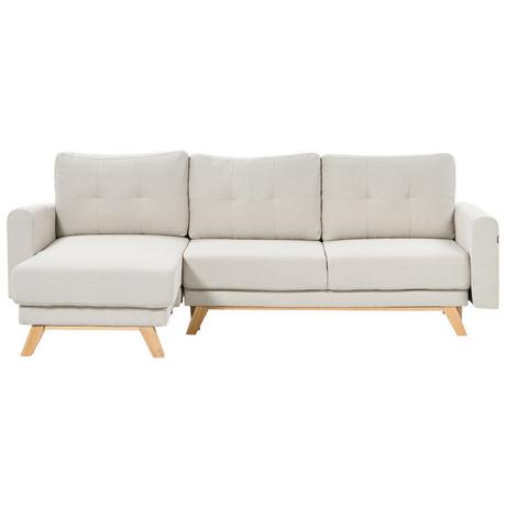 Beliani Ecksofa aus Polyester Skandinavisch SIRO  