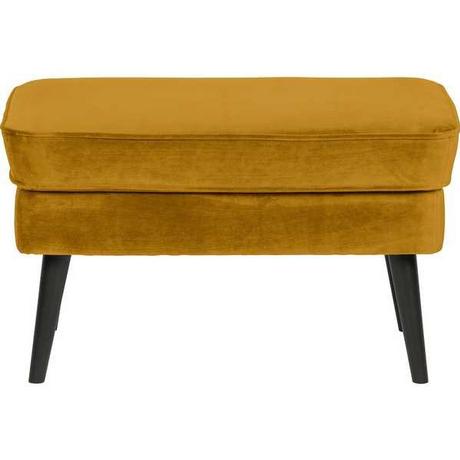 mutoni Tabouret Rocco velours ocre  