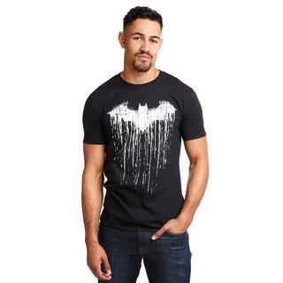 BATMAN Distressed Logo T-Shirt Maniche Corte  