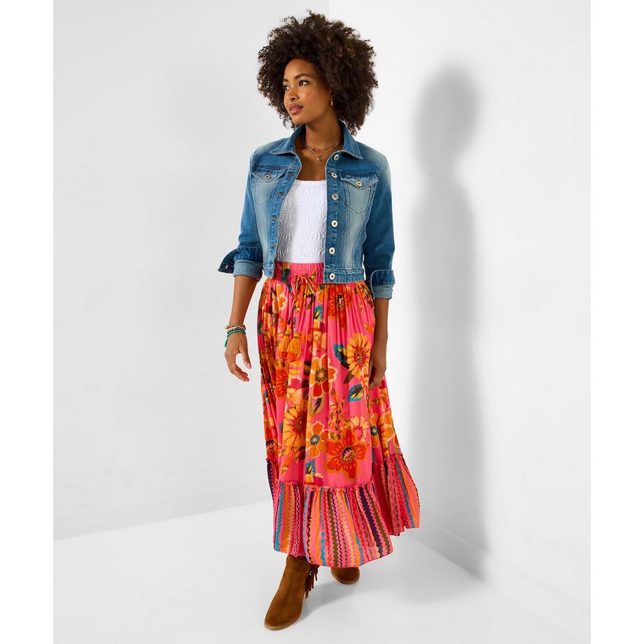 Joe Browns Jeansjacke mit Applikationen und Stickerei  