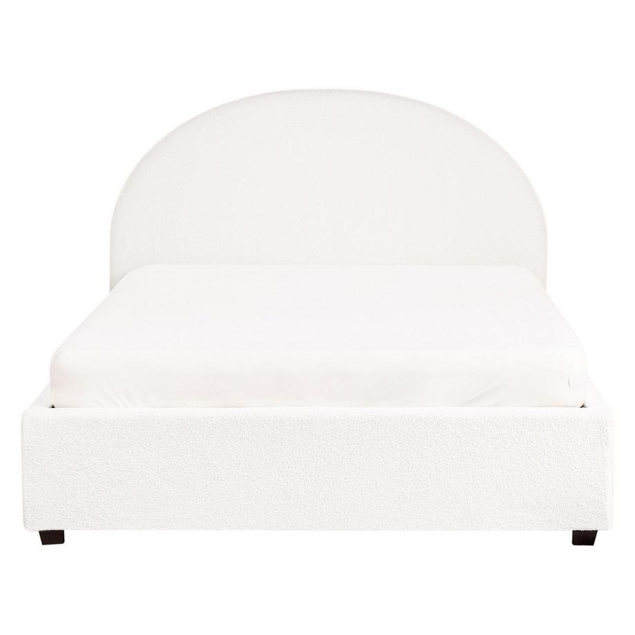 Beliani Lit ottoman en Bouclé Rétro VAUCLUSE  