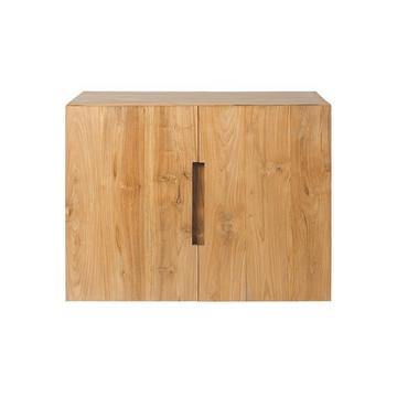 Mobile sotto lavabo sospeso 80 cm in Teak chiaro - SAWAN