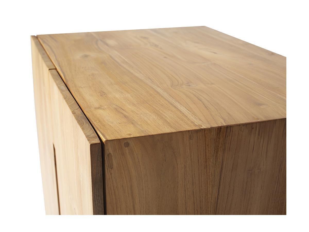 Vente-unique Mobile sotto lavabo sospeso 80 cm in Teak chiaro - SAWAN  