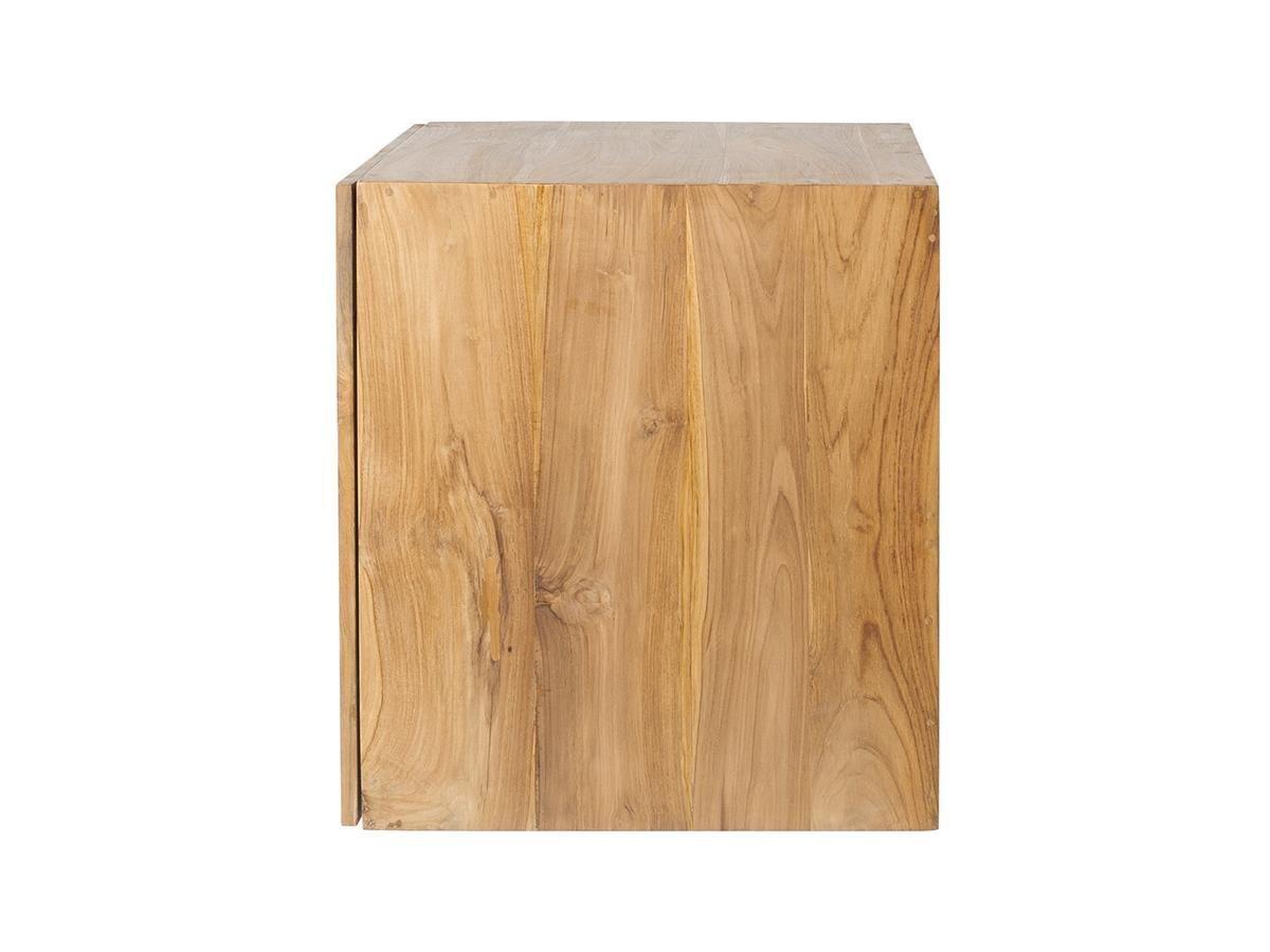 Vente-unique Mobile sotto lavabo sospeso 80 cm in Teak chiaro - SAWAN  