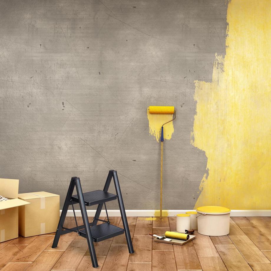 Northix  Klappbare Trittleiter aus Stahl 