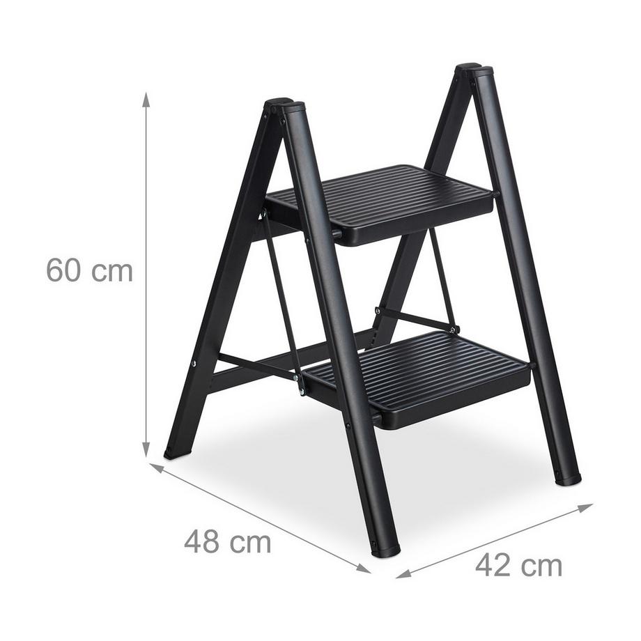 Northix  Klappbare Trittleiter aus Stahl 