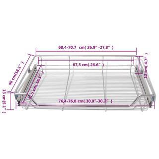 VidaXL Panier en treillis métallique 2 pcs métal  