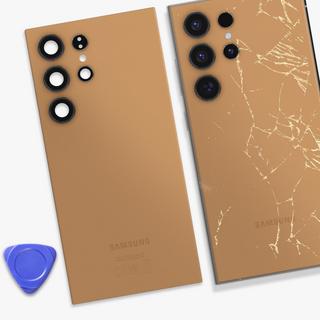 SAMSUNG  Akkudeckel Samsung S24 Ultra Orange 