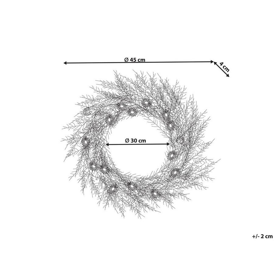 Beliani Ghirlanda Decorativa en Materiale sintetico Classico CAMRUN  