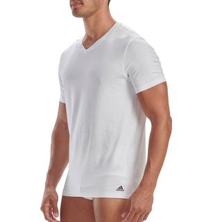 adidas T-Shirt Cotton Stretch Scollo a V Confezione da 2  