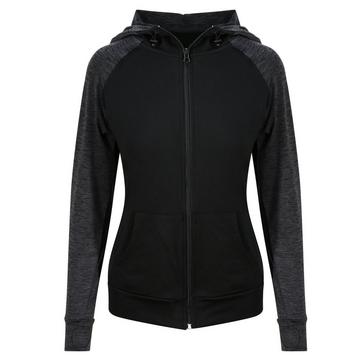 Cool Girlie Hoodie mit durchgehendem Reißverschluss