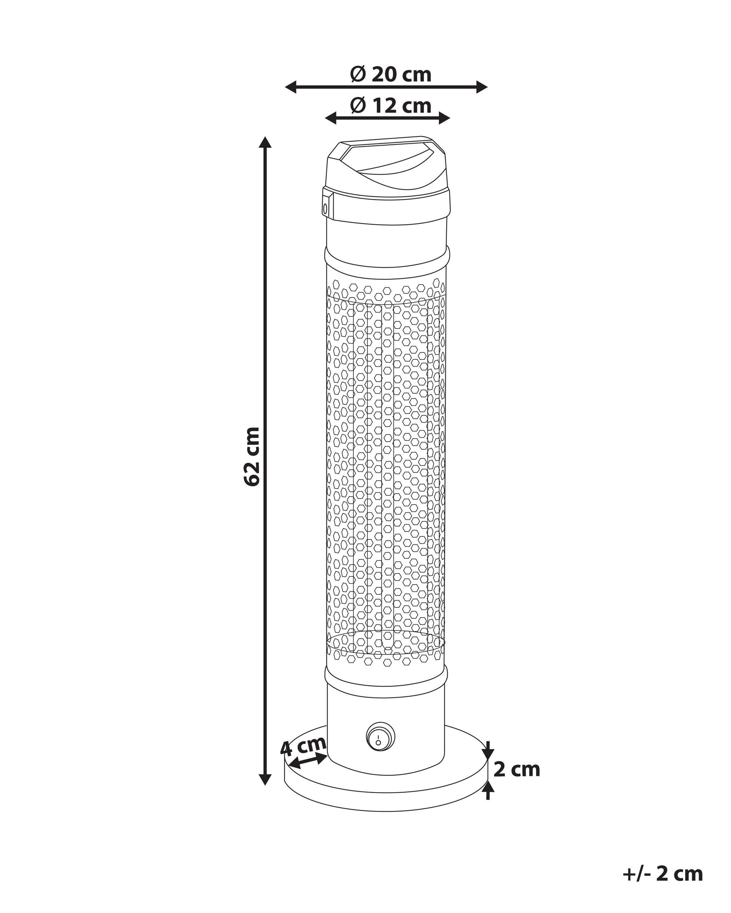 Beliani  Terrassenstrahler aus Aluminium KRAKATOA 