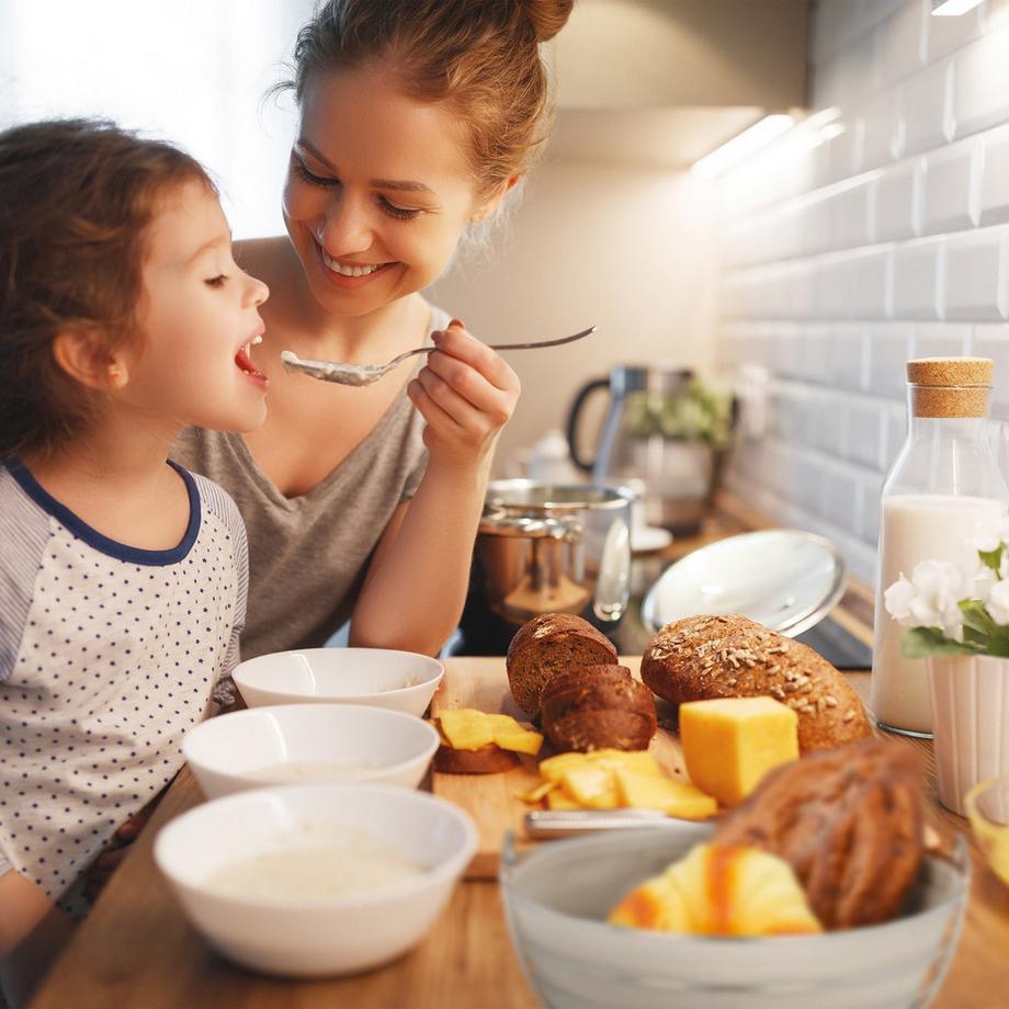 B2X Corbeille à pain ronde en métal avec couvercle  