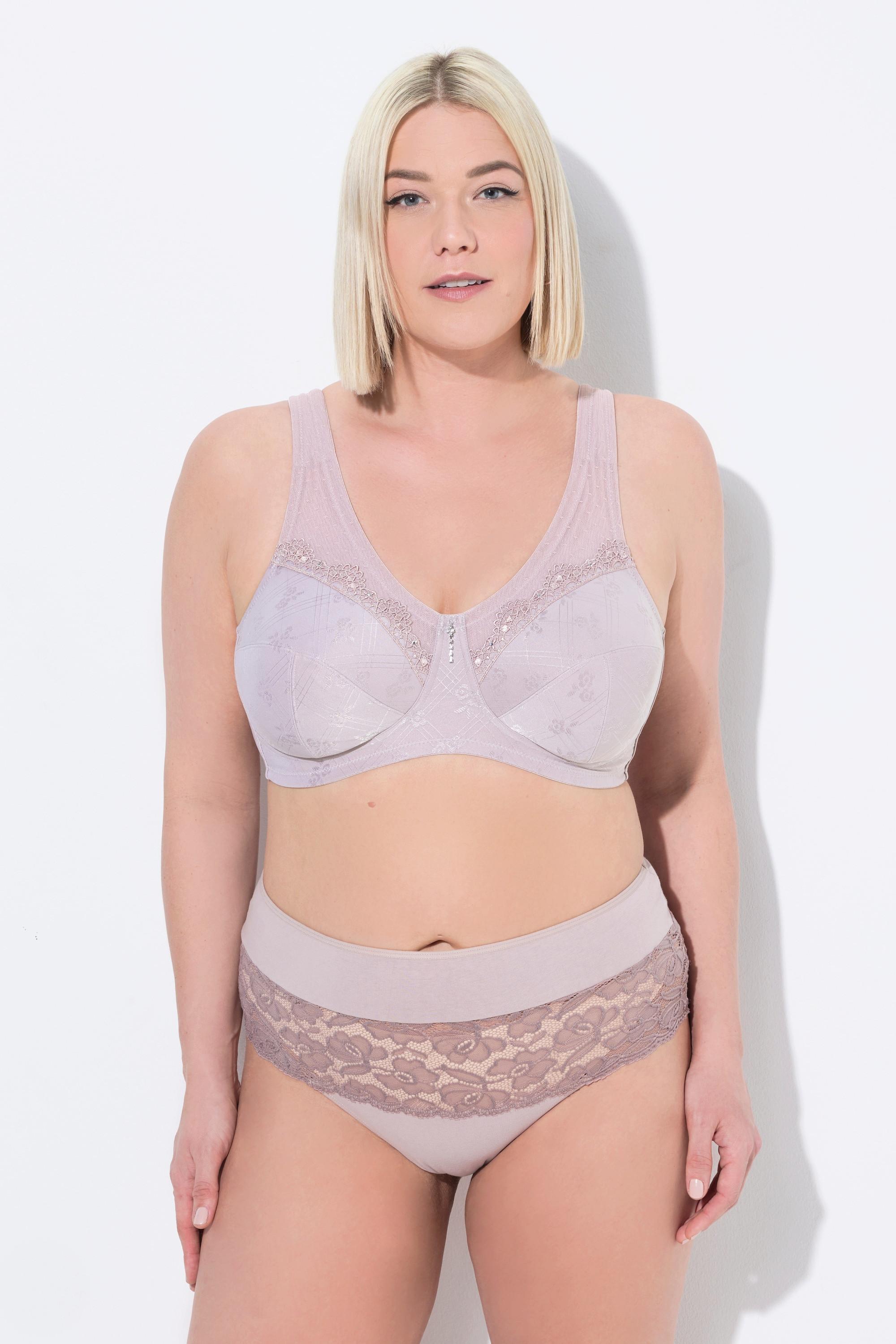 Ulla Popken Kelly Reggiseno sostenitivo senza ferretto pizzo  
