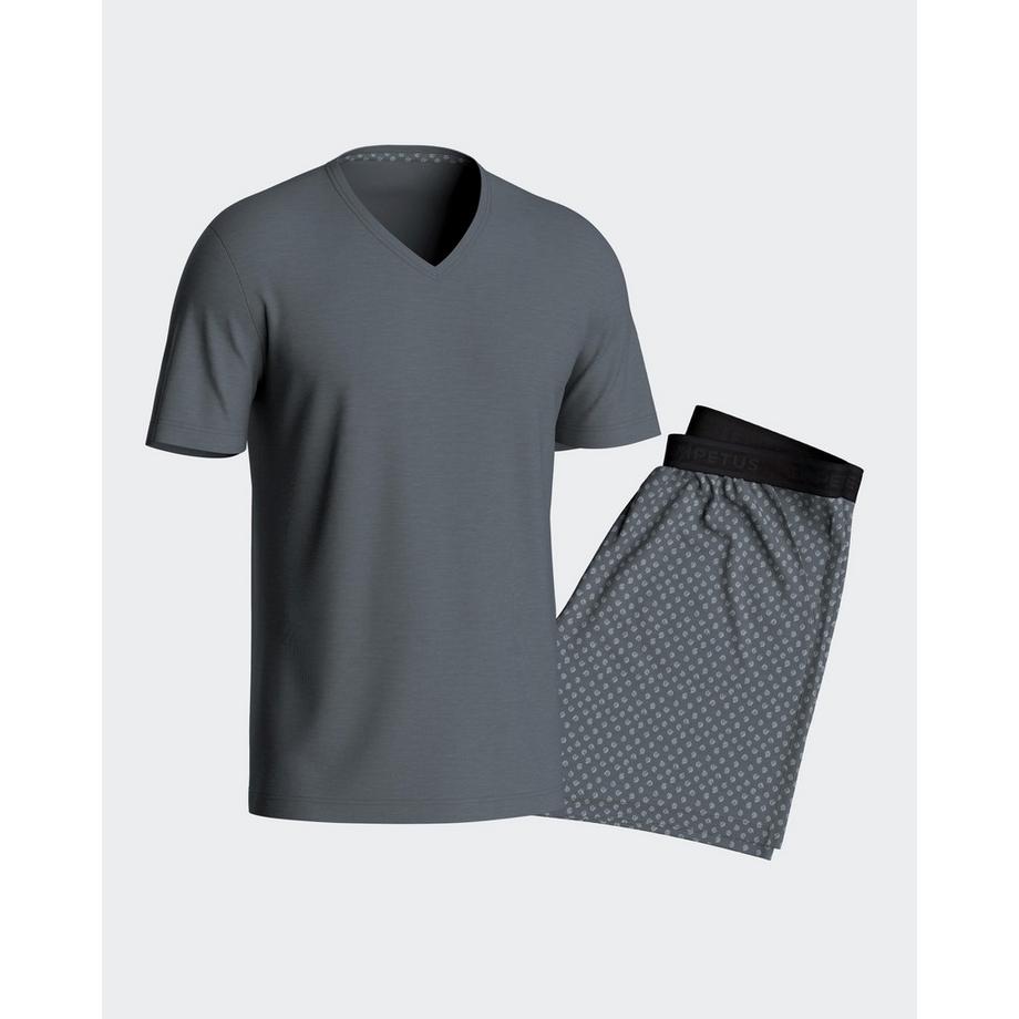 Bedruckter pyjama aus Lyocell