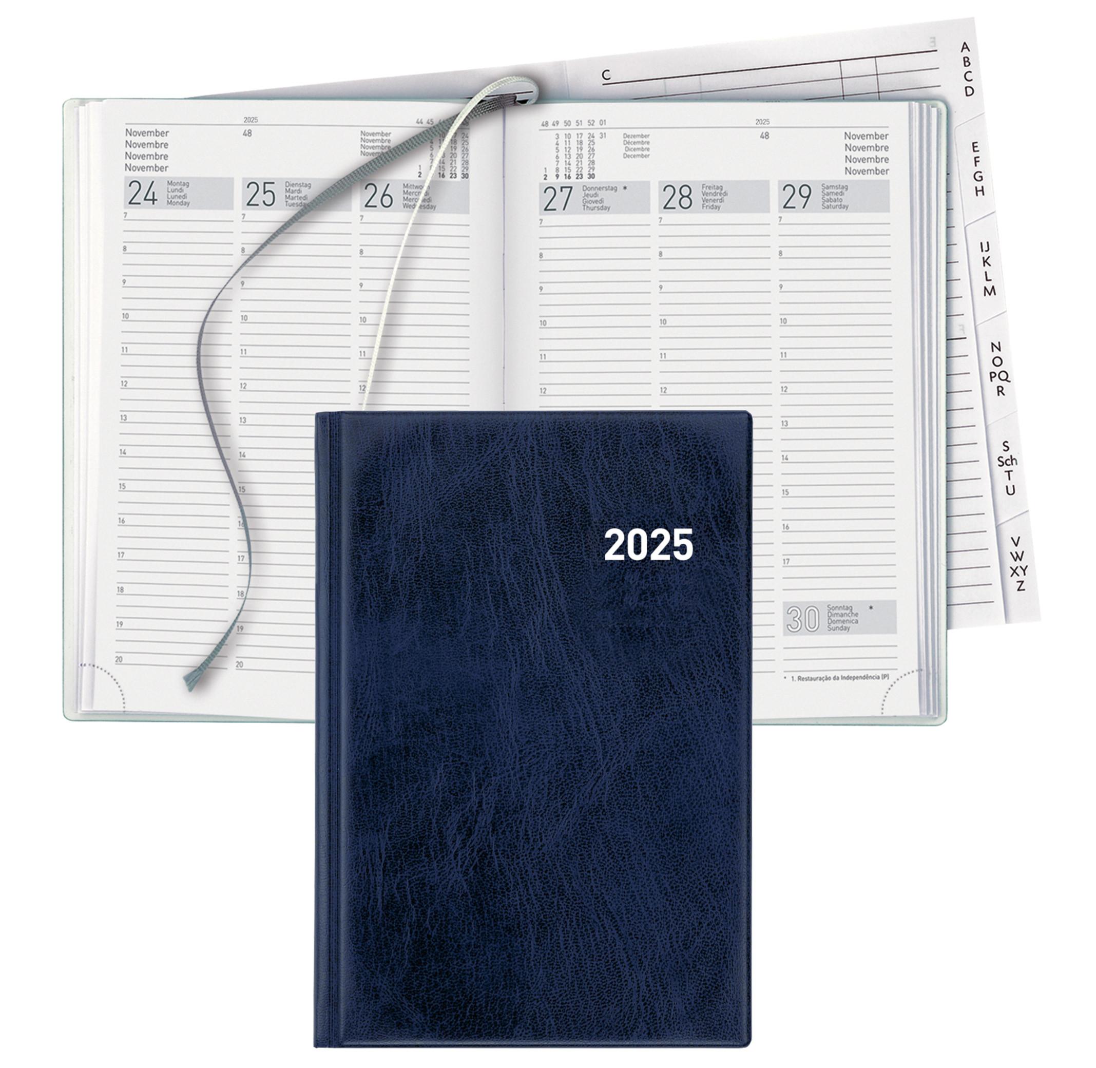 Biella Agenda de bureau Terminia PVC - Bleu  