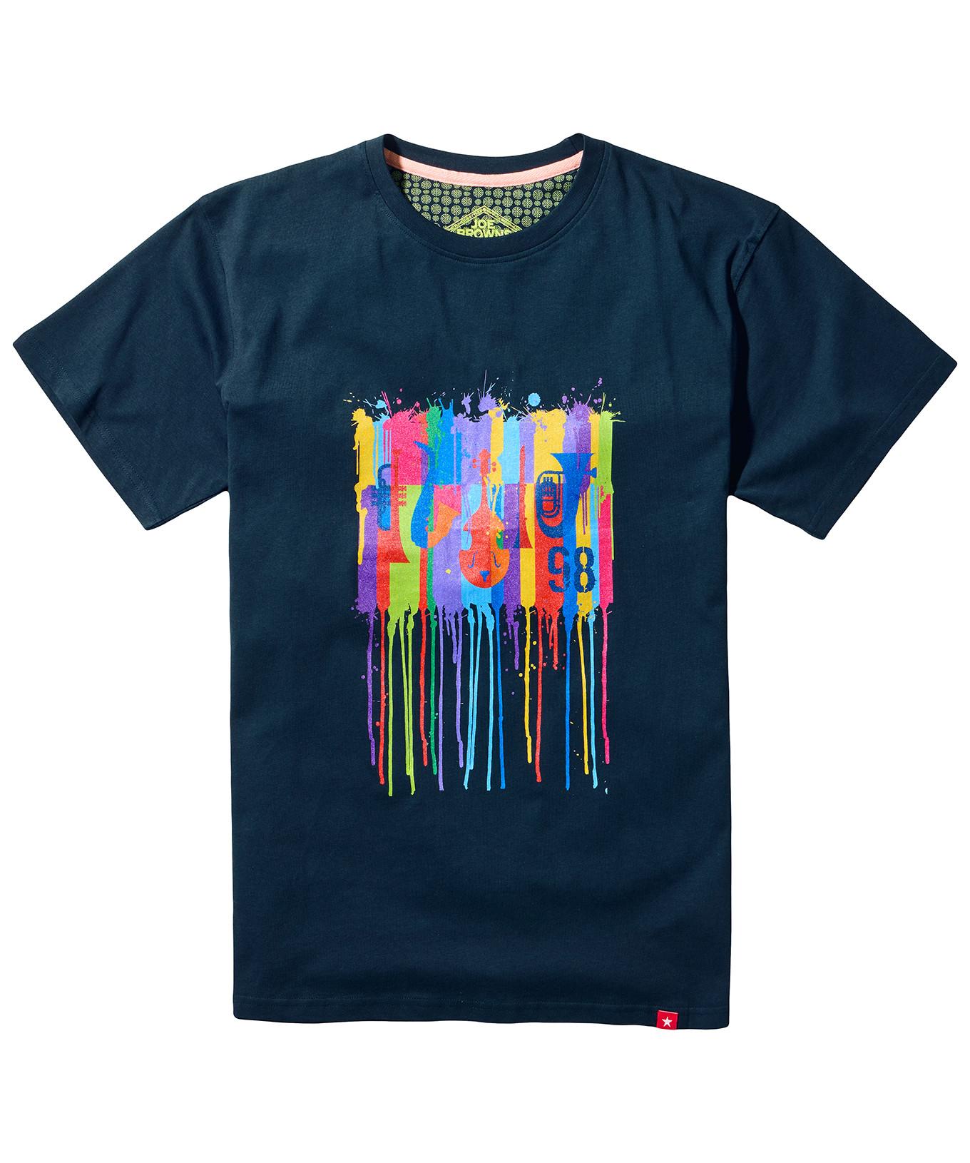 Joe Browns  Tropfendes Jazz-Grafik-T-Shirt 