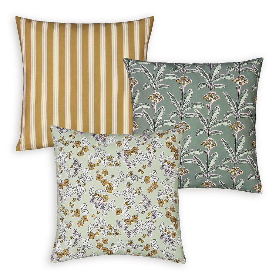 La Redoute Intérieurs Céciliane 3er-Set Kissenbezüge  