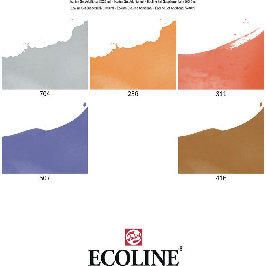 Talens TALENS Ecoline Set Additional 11259901 5x30ml  