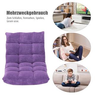 Northio Chaise de sol avec dossier réglable Chaise de sol avec dossier 105 x 59 x 15 cm violet  