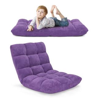 Northio Chaise de sol avec dossier réglable Chaise de sol avec dossier 105 x 59 x 15 cm violet  