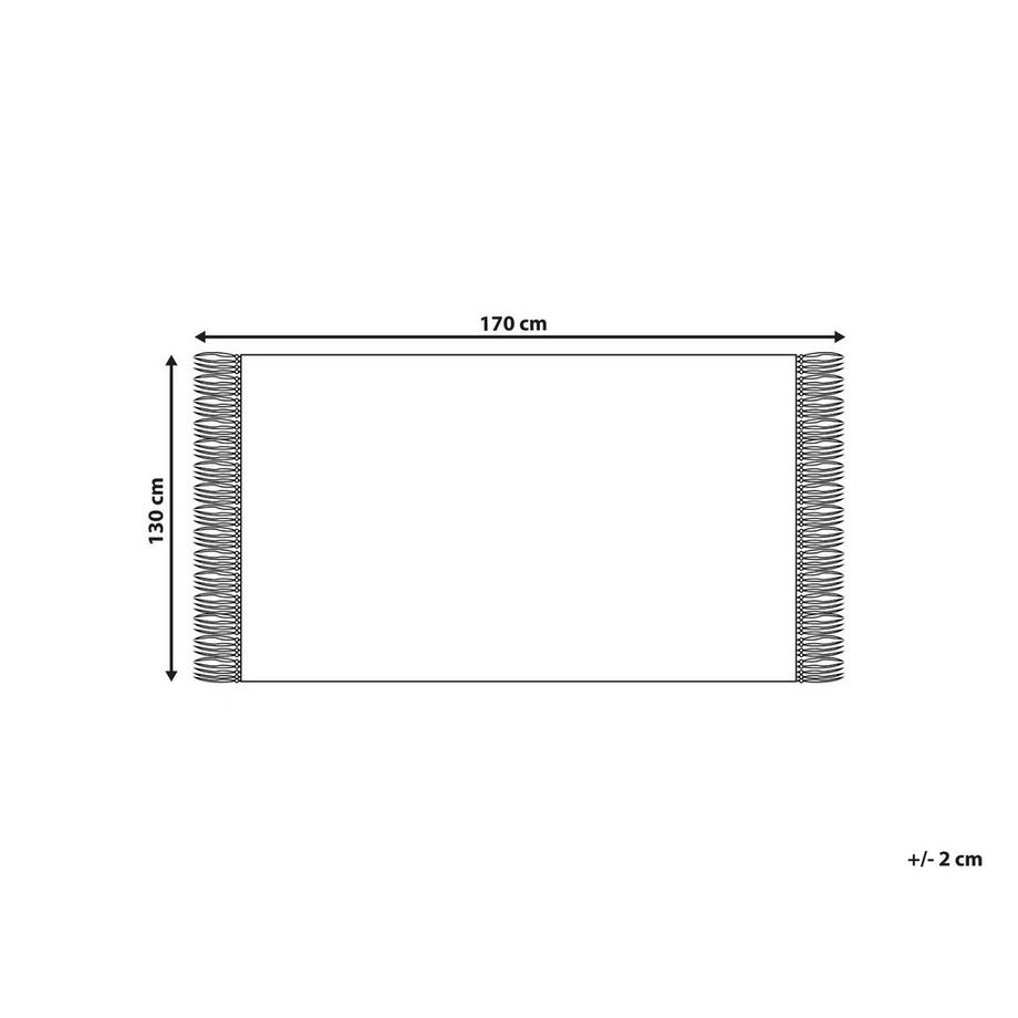 Beliani Couverture Douillette en Acrylique Boho Jamune  