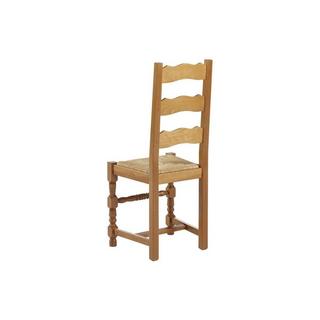 Vente-unique Lot de 6 chaises SEGUIN Hêtre massif assise en paille de seigle  