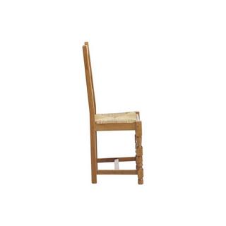 Vente-unique Lot de 6 chaises SEGUIN Hêtre massif assise en paille de seigle  