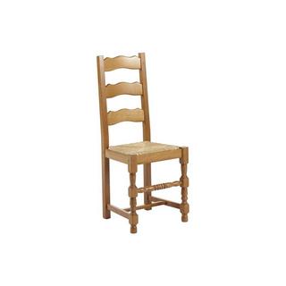 Vente-unique Lot de 6 chaises SEGUIN Hêtre massif assise en paille de seigle  