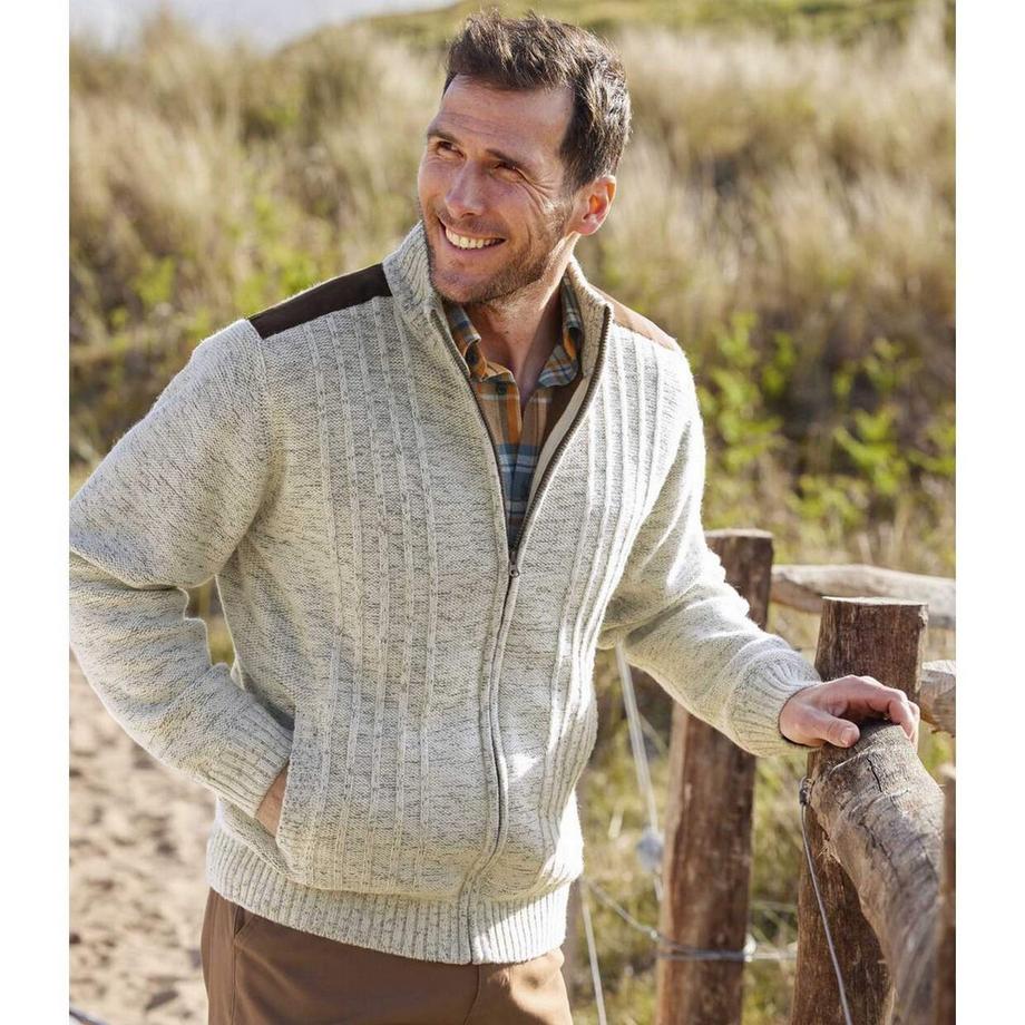 Atlas For Men Veste Tricotée Doublée Polaire  