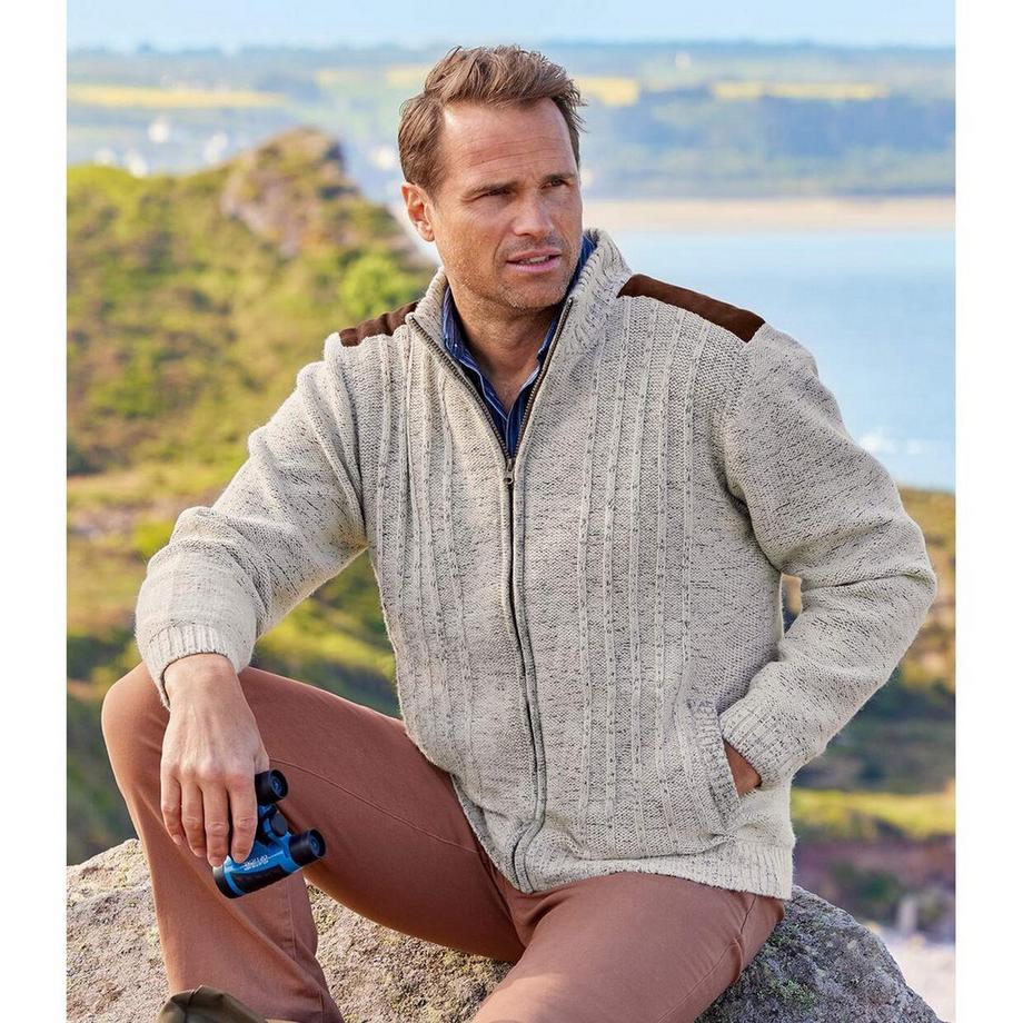 Atlas For Men Veste Tricotée Doublée Polaire  
