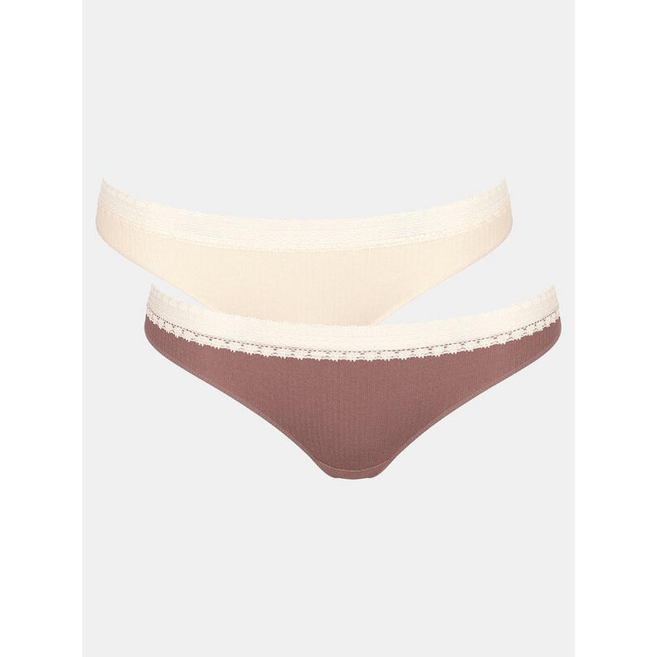 sloggi Go Ribbed Brazil Slips 2er Pack  