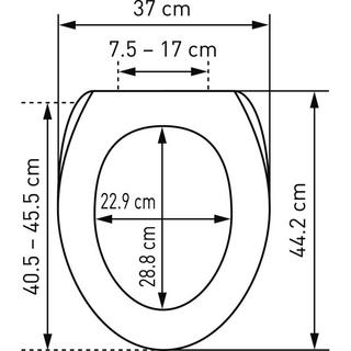 diaqua WC-Sitz Clichy Slow Down weiss  