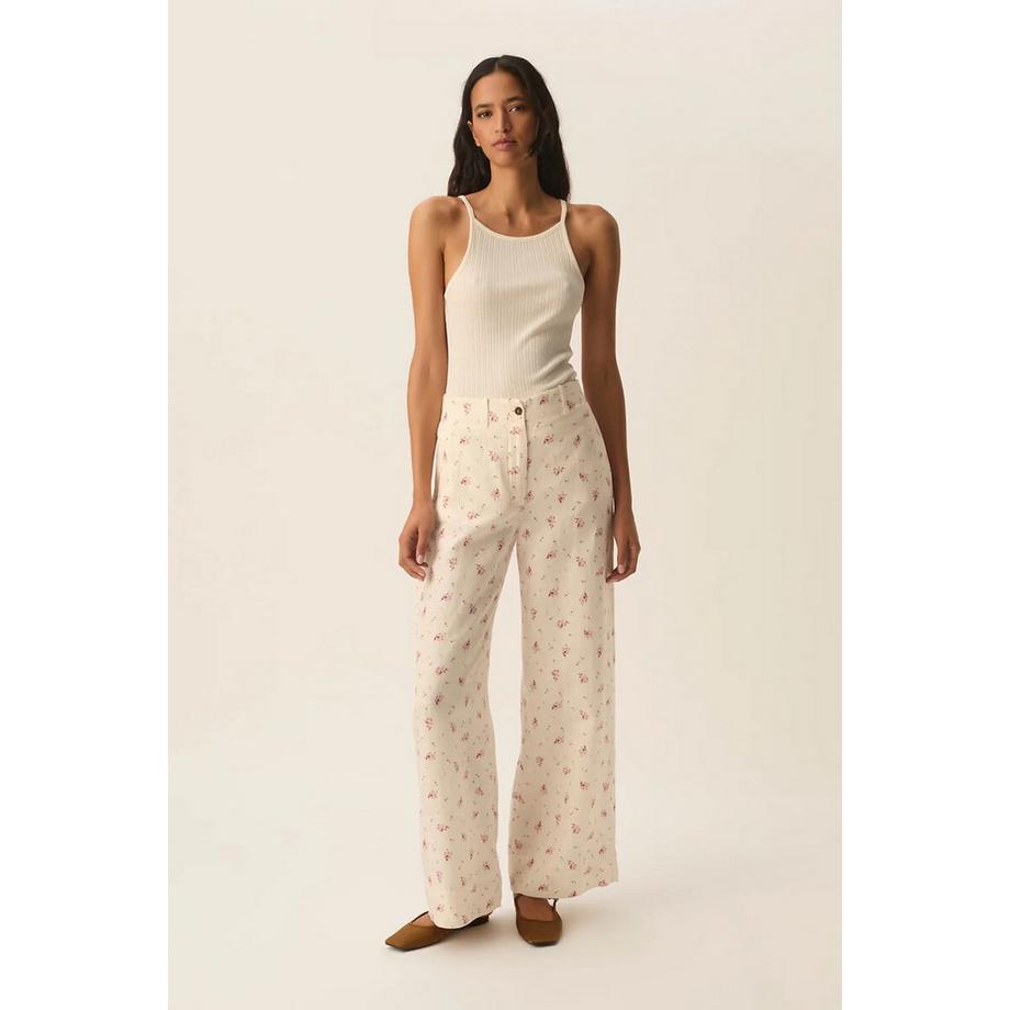 Des Petits Hauts Tiffaine Weite Hose Blumendruck  